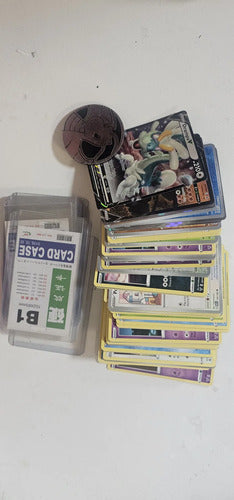 Lote Cartas Pokémon +50 + Monenda + Protectores Pokemon