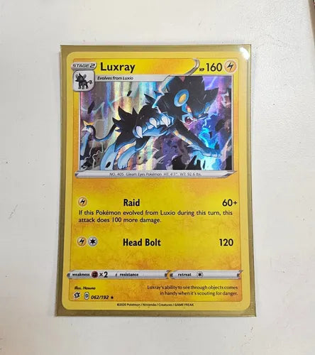 Carta Pokémon Luxray 062/192 (usado)