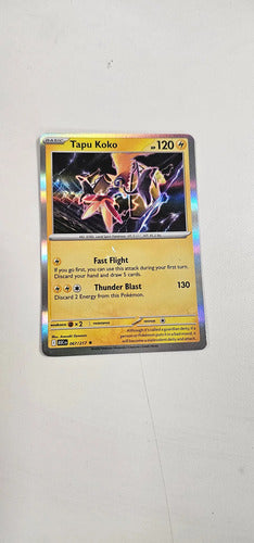 Pokemon Tcg Tapu Koko 067/217 Rara Holo Asc