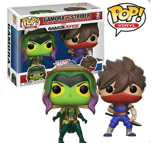 Figura Funko Pop Marvel Vs Capcom Gamora Vs Strider, Paquete De 2