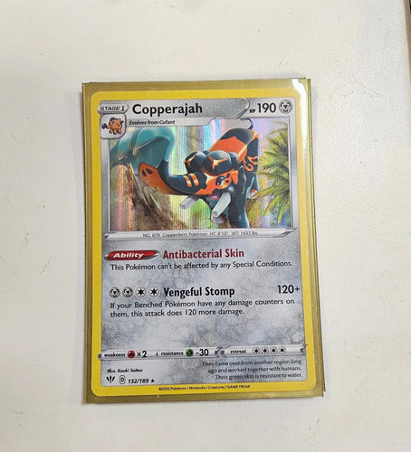Carta Pokémon Copperajah 132/189 (usado)