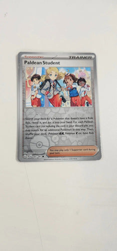 Pokemon Tcg Carta Entrenador Alumno Paldea Paf