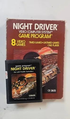 Night Driver Atari 2600 Con Caja Original Usado