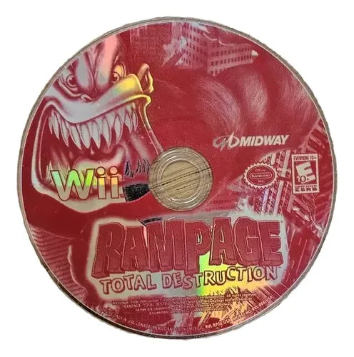 Rampage Total Destruction Para Nintendo Wii - Físico - Disco