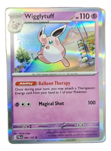 Wigglytuff Carta Pokémon Original Tcg Inglés 084/193 Wigglytuff