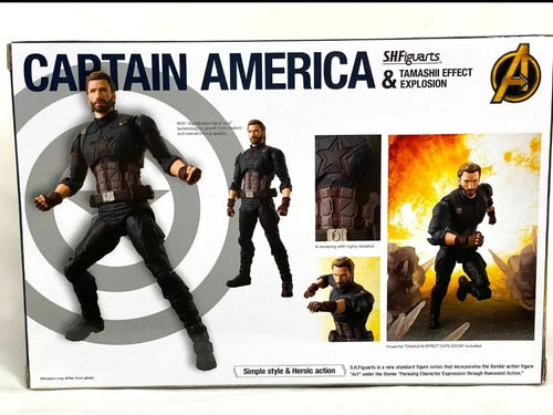 Capitán America Sh Figuarts Infinity War Abierto
