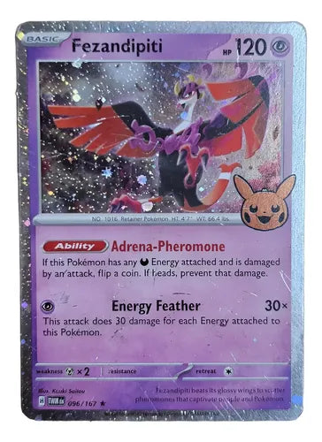 Carta Pokemon Fezandipiti 96/167 Tcg Fezandipiti Inglés