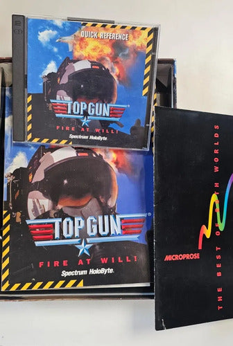 Juego Pc Top Gun Fire At Will! Cd-rom Big Box De Colección