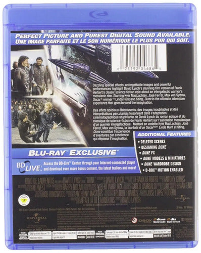 Dune David Lynch Blu-ray Ciencia Ficción Subtítulos Español Hd