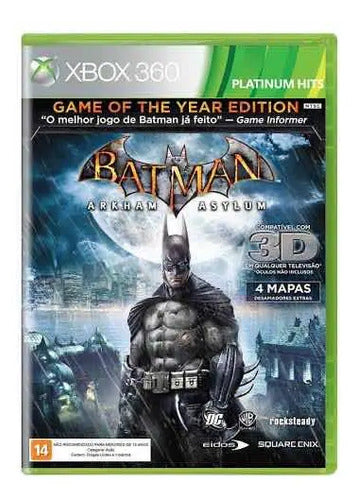 Batman: Arkham Asylum Para Xbox 360, Edición Estándar Física - Bueno (Reacondicionado)