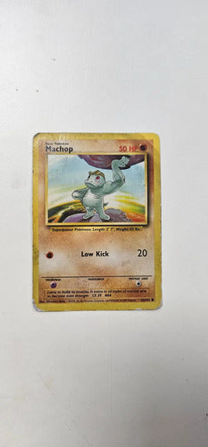 Carta Pokémon Machop Base Set 2 52/102 Inglés Original Machop Inglés