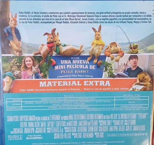 Las Travesuras De Peter Rabbit - Blu Ray Original ( Sellado)